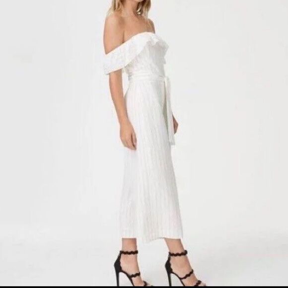 Club Monaco Off the Shoulder Jump Suit Size 00 - Picture 2 of 10